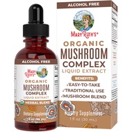 MaryRuth Organics USDA Organic Mushroom Complex | Herbal Liquid Drops, Mushroom Supplement | Lion's 