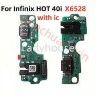 1-5pcs For Infinix Hot 40i X6528 USB Mobile Phone Charging Board Port Interface Tail Socket Connecto