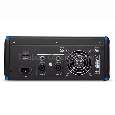 2x200W DJ Mixer 8 Channels Digital Mixing Console with Power Amplifier Sound Audio Mixers with 48V P