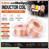 MOILYMY Speaker Crossover Inductor Coil, 0.6mm Copper Audio Inductor Coil, Durable 0.2mh-2.0mh Induc