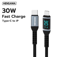 HENSAWA Model US3109 PD 30W Type C To L Digital Display Cable USB For iP 16 15 14 13 12 11 Pro Max X