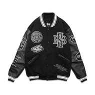 VARSITY JACKET MEN'S JACKET / VINTAGE JACKET OUTDOOR JACKET MOTORCYCLE JACKET - SKYBLUE VARSITY VINT