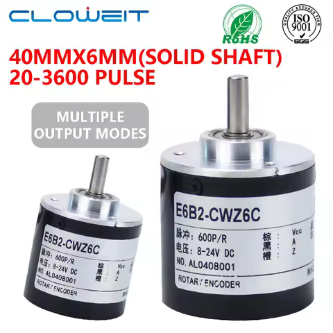 Cloweit E6B2CWZ6C Optical Rotary encoder E6B2-CWZ6C 2500 2000 1800 1024 1000 600 500 400 360 200 100