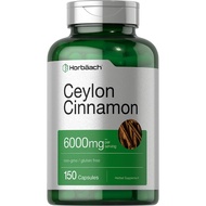 Horbaach Ceylon Cinnamon 150 Capsules 6,000 mg.