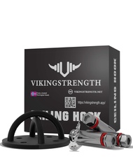VIKINGSTRENGTH Ceiling hook Mount Battle Rope Anchor for Suspension Straps Yoga Swing Brackets Resis