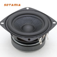 SOTAMIA 1PCS 3.5 Inch Subwoofer 8 Ohm 20 Watt High Quality Braided Basin audio Speaker Sound System 