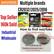 Delipow Panasonic GP CR2032 CR2025 CR2016 CR 2032 Lithium Battery Coin Batteries Button Cell 2025 20