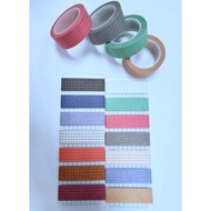 (CLEARANCE) GRID SAMPLE WASHI FOR JOURNAL DECORATION
