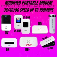 !!OFFER 20 UNITS!! Pocket Portable Modem WiFi 4G LTE Modified Unlimited Hotspot Wifi Unlock bypass Support All Telco