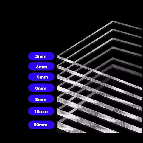 High Transparent Acrylic Plates/Transparent Plexiglass Sheet, Customized Processing Thick1/2/3/4mm 1