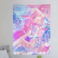 Popular Game Cyrene Honkai Star Rail Cartoon Tapestry Wall Hanging Decoration Household Home Decor