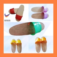 Wooden Clog Shoes - Red/ Orange