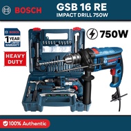 Bosch GSB 16 RE Heavy Duty Impact Drill 750W C/W Accessories - 1 Year Warranty