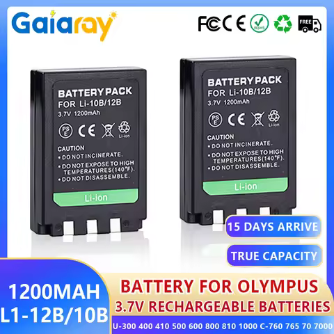 3.7V 1200mAh High-Capacity Li-10B Li-12B Battery for Olympus U-300 400 410 500 600 800 810 1000 C-76