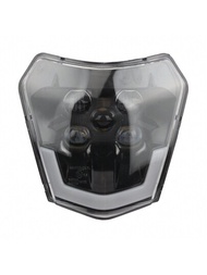 摩托車配件替換頭燈燈泡，適用於KTM EXC XC前大燈越野摩托車LED日行燈照明燈頭燈燈泡