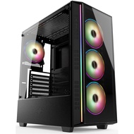 INVASION GX-950 ATX GAMING CASINGB BLACK (FREE 4 AURORA RGB FAN)
