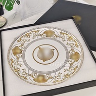 5XIC Og White Large v Bone China 53cm Large Plate Hotel Household Exquisite Swing Plate Tray