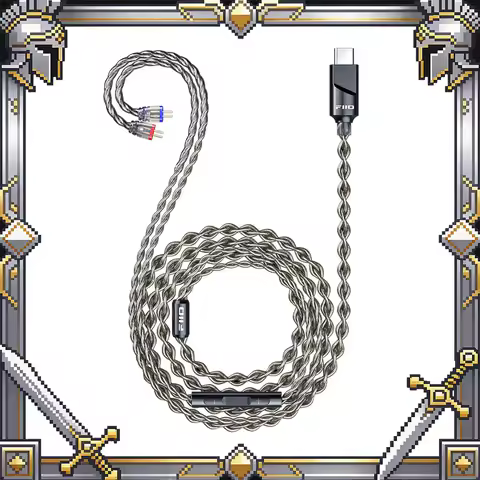 FOR FiiO LS-TC2 0.78mm 2-Pin Headphone Upgrade Cable, Type-C Interface Supports DSP Audio Decoding &