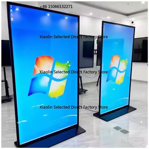 75 85 Inch 2K 4K Full HD Wifi Media Lcd Advertising M onitor Touch Screen 43 49 55 Inch Floor Standi