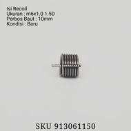 Recoil m6x1.0 1.5D helicoil m6 x 1.0 spring recoil perbos m 6