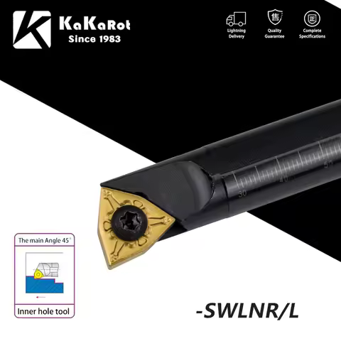 KaKarot Internal Turning Tool Holder S08K-SWLNR04 S14M-SWLNR04 S16Q-SWLNR08 SWLNR S20R-SWLNR08 Carbi