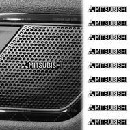 2/4/10pcs Metal Car Music Player Sticker Car Audio Decal Stickers for Mitsubishi ASX Lancer Pajero O