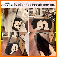 Coach Shoulder Bag Disney Cooperation Nolita 19 Series Mickey Mahjong Female Shoulder Bag Handbag