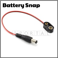Battery Snap 9V CR2032 Holder c/w Male Dc Plug (2.1mm) Arduino Robotic