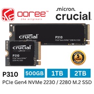 CRUCIAL INT SSD P310 PCIE GEN4 NVME M.2 SSD 2280 / 2230 INTERNAL SOLID STATE DRIVE - 500GB / 1TB / 2