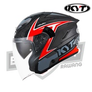 KYT Helmet NFJ Attitude Matte Antrachite/Red