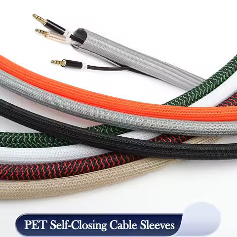 Expandable Braided Sleeve 3/5/8/10~32mm Self Closed PET Insulated Cable Loom Split Equipment Line Au