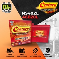 Installation Provided Century Marathoner Max NS40 NS40ZL 46B20L Car Battery Bateri Kereta Myvi Bezza