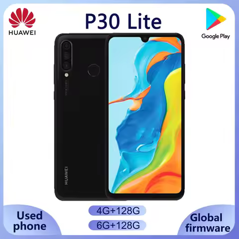 Huawei P30 Lite SmartPhone Kirin 710 4GB 6GB 128GB 6.15inch 3340mAh 24MP Camera full screen Used Pho