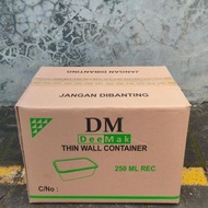 PROMO / TERMURAH Thinwall DM 250ml Rectangle Isi 16pak / 1 Dus TERBAIK