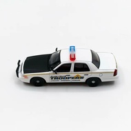 1/64 Alaska Police Car Ford Crown Victoria 596 Brand New Simulation Alloy Car Model