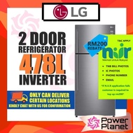[SAVE4.0] LG 2 Door Fridge 478L GN-C602HLCC Top Freezer with Inverter Linear Compressor GNC602HLCC P