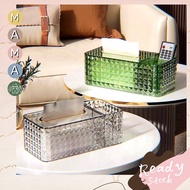 Acyclic Tissue Box Tissue paper Holder With Remote Control Holder Toilet Tissue Box Tissue Storage B