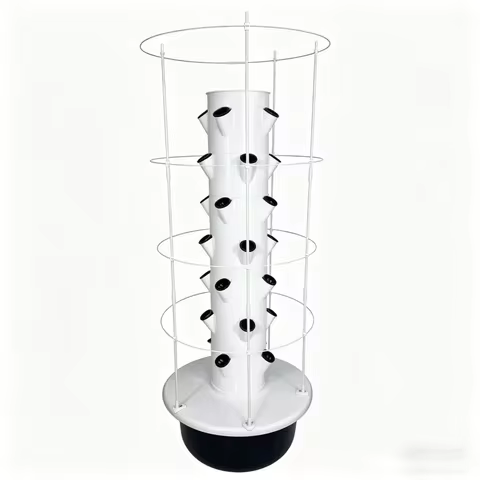 7 Layers with Trellis Spacetree Vertical Hydroponic Tower Indoor Smart Vegetable Planter Soilless Cu