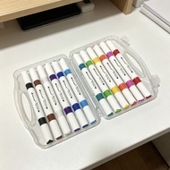 Touchmark 軟硬雙頭Acrylic Marker 12色 亞克力塑膠彩丙烯馬克筆