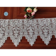 MINIMAL Giper Embroidered Lace Fabric - Large Flowers - 14668 (L:-/+ 22 cm) - Minimum 15 Yards