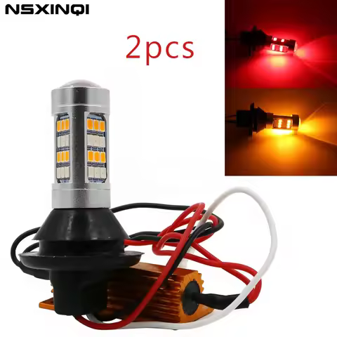 NSXINQI 2pcs/Set Canbus LED Car Turn Signal Light 1156 BA15S BAU15S P21W PY21W T20 7440 2835 42SMD D