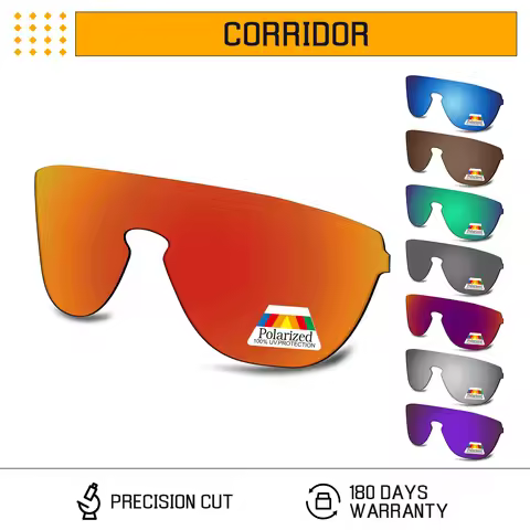 Bwake Polarized Replacement Lenses for-Oakley Corridor OO9248 - 42mm/Asian Fit OO9248A - 42 Sunglass