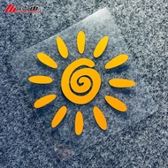 Car Sticker Cute SUN Creative Cartoon SUN Fuel Tank Cap Sticker Electric Car Body Decoration Reflect