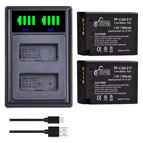 PicklePower LP-E17 Battery for Canon EOS RP R8 R50 R10 200D M3 M5 M6 750D 760D T6i T6s T7i 800D Came