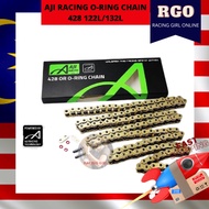 428H 122L / 132L RANTAI AJI RACING O-RING CHAIN OR GOLD CHAIN / RANTAI EMAS / ORING O RING 428