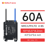 DALY BMS อัจฉริยะบลูทูธในตัว80A-200A 4S-8S 7S-24S Li-Ion/LiFePO4/LTO แบตเตอรี่หลายสาย