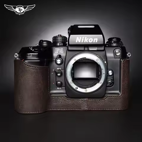 Handmade Genuine Leather Camera Half Case Cover Camera Bodysuit for Nikon F4 F6