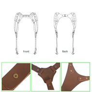 【 LCG5】-Camera Strap Leather Double Shoulder Leather Harness Strap Photography Gear for DSLR/SLR Cam