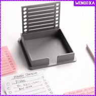 [Wenodxa] Sticky Note Holder with Stencil, Notes Dispenser Compact Sticky Notes Organizer Sticky Not