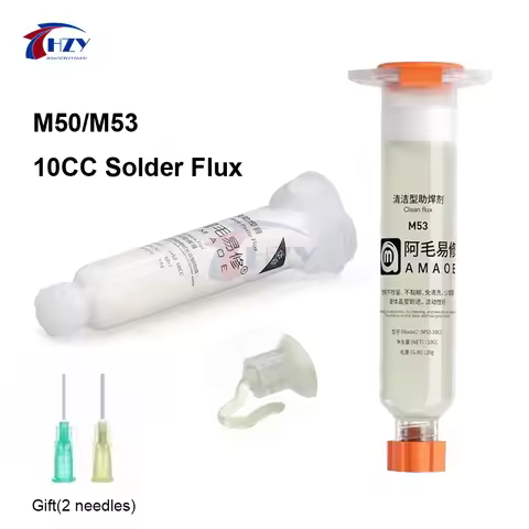 Amaoe M53 M50 10CC Solder Flux Syringe Soldering Paste Welding Flux With 2 Needle for Mobile Phone L